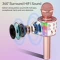 Miniatyrbild 2 av 6: Trådlös karaoke-mikrofon, karaoke-mikrofon för barn med dansande LED-ljus, Bluetooth-mikrofon för barn
