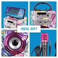 Miniatyrbild 2 av 4: Karaokehögtalare för barn - Tendrix - 2 mikrofoner - Bluetooth - AUX - FM-radio - USB