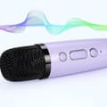 Miniatyrbild 4 av 6: SHOP-STORY - KARAOKIT_VI: Bärbart Karaoke Kit med LED-högtalare och 2 trådlösa Bluetooth-mikrofoner med ljudeffekter - Viole