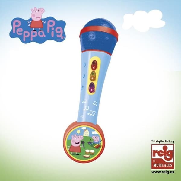 PEPPA PIG Handhållen mikrofon med förstärkare och trummor