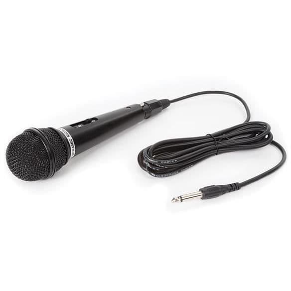 HQ-Power dynamisk mikrofon 600 Ohm aluminium svart
