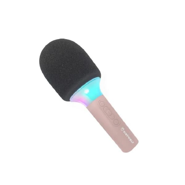 Mikro karaoke - KIDYWOLF - KIDYMIC-PI - Rose - Bluetooth - LED flerfärgad