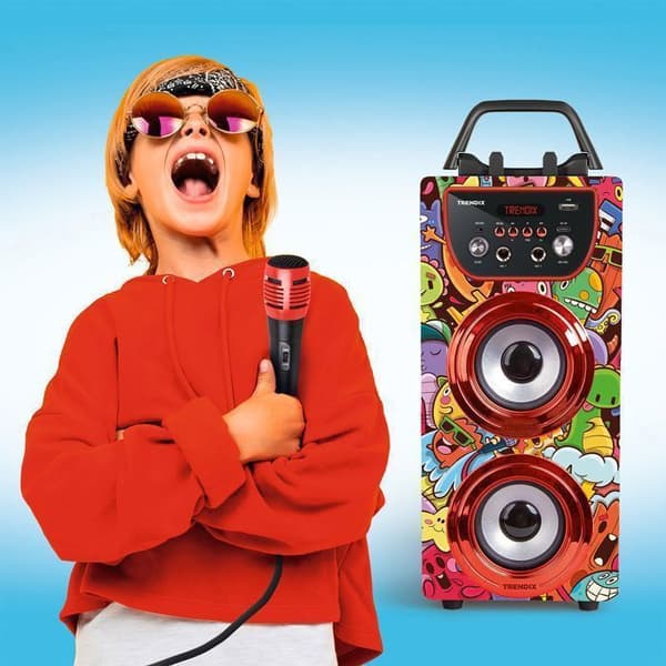 Enceinte Karaoke Bluetooth | Karaoke Barn 2 Mikrofoner | Trendix - Karaoke Barn Monster Club |