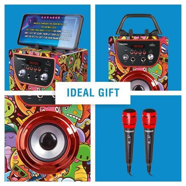 Enceinte Karaoke Bluetooth | Karaoke Barn 2 Mikrofoner | Trendix - Karaoke Barn Monster Club |