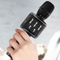 Miniatyrbild 3 av 4: Microfon trådlös karaoke Bluetooth 5W Multifunktionsknappar LinQ Svart