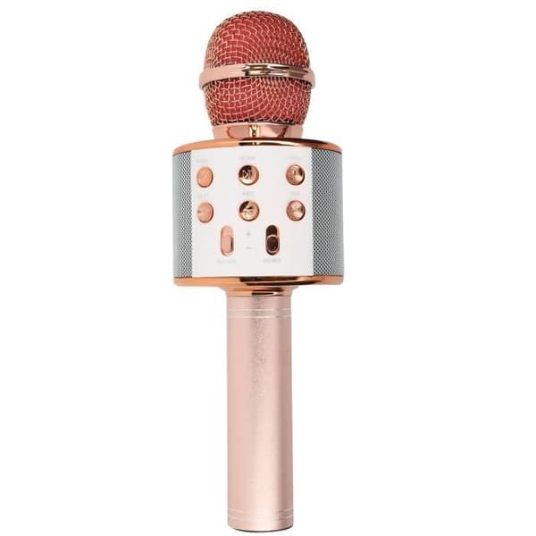 Mikro Karaoke Bluetooth Högtalare med inbyggda multifunktionsknappar Champagne Rosa