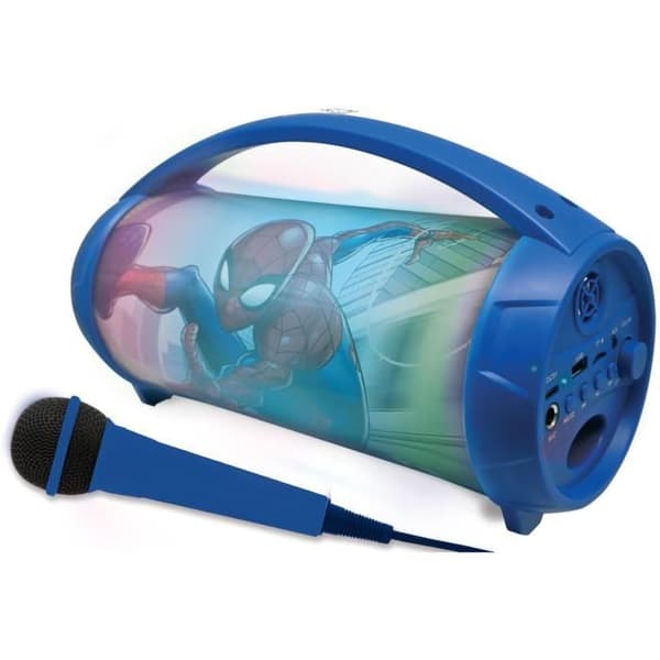 Upplyst trådlös Bluetooth®-högtalare med mikrofon Spider-Man