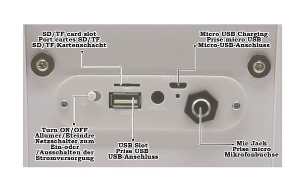 Karaokehögtalare för barn - LEXIBOOK - iParty® - Bluetooth® V5.0 - Ljuseffekter