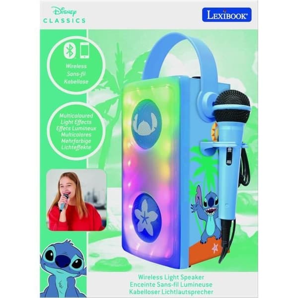 Kraftfull Stitch-upplyst Bluetooth®-högtalare med mikrofon