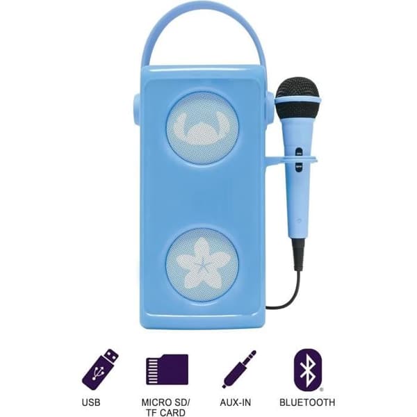 Kraftfull Stitch-upplyst Bluetooth®-högtalare med mikrofon