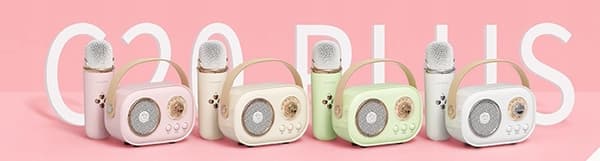 BLUETOOTH HØJTTALER MED MIKROFON KARAOKE SÆT TIL BØRN GAVE HD STEREO