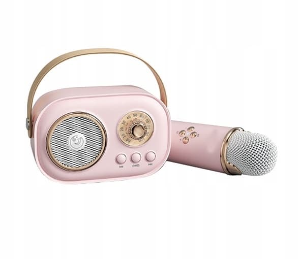 BLUETOOTH HØJTTALER MED MIKROFON KARAOKE SÆT TIL BØRN GAVE HD STEREO
