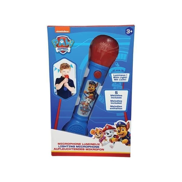 Paw Patrol Light Up Mikrofon med melodier och ljudeffekter