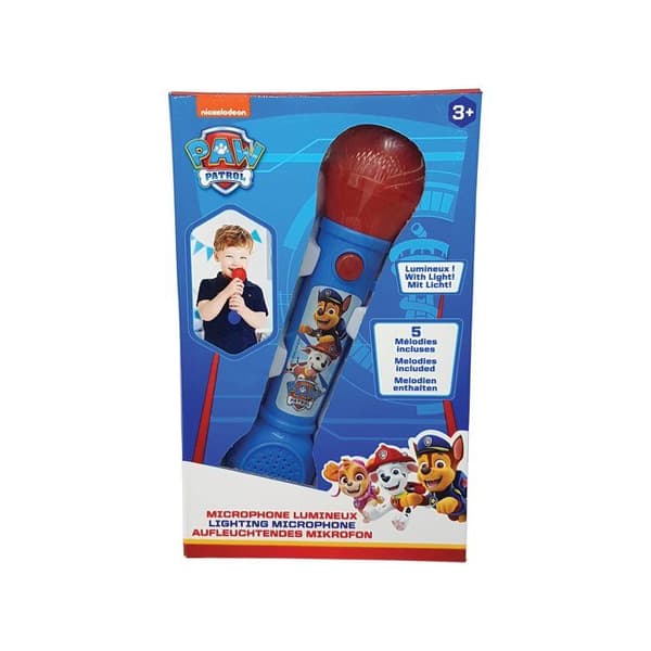 Paw Patrol Light Up Mikrofon med melodier och ljudeffekter