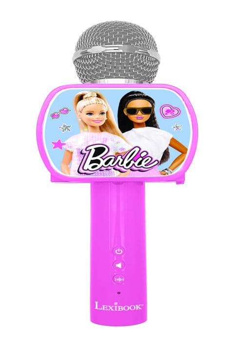 Trådlös Barbie-mikrofon med högtalare, röständringsfunktion, infällbar telefonhållare och Bluetooth-tillval