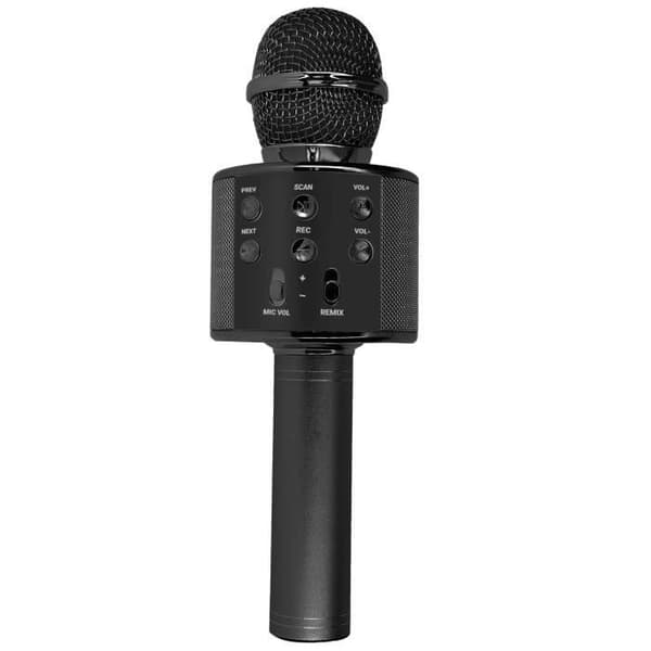 Mikro Karaoke Bluetooth Högtalare inbyggd Multifunktionsknappar Svart