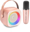 Miniatyrbild 1 av 5: OBOSOE Karaokemaskin, Portabel Bluetooth-högtalare med LED-ljus, Trådlös Mini Karaokemaskin Leksaksgåva till Barn och Vuxna