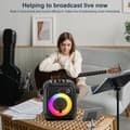 Miniatyrbillede 2 af 4: Bærbar karaoke højttaler, to trådløse mikrofoner, Bluetooth 5.3