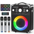 Miniatyrbillede 4 af 4: Karaoke Højttaler, 3 Trådløse Mikrofoner, Bluetooth 5.3