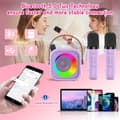 Miniatyrbild 2 av 5: Bomclap Karaokemaskin, Portabel Trådlös Bluetooth-högtalare med LED-ljus – Mini Karaoke för Barn och Vuxna, Perfekt Leksaksgåva