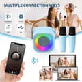 Miniatyrbild 2 av 5: Bomclap Karaokemaskin, Portabel Trådlös Bluetooth-högtalare med LED-ljus – Mini Karaoke för Barn och Vuxna, Perfekt Leksaksgåva