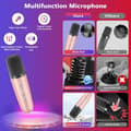 Miniatyrbild 3 av 5: Bomclap Karaokemaskin, Portabel Trådlös Bluetooth-högtalare med LED-ljus – Mini Karaoke för Barn och Vuxna, Perfekt Leksaksgåva