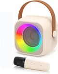 Miniatyrbild 1 av 5: Bomclap Karaokemaskin, Portabel Trådlös Bluetooth-högtalare med LED-ljus – Mini Karaoke för Barn och Vuxna, Perfekt Leksaksgåva