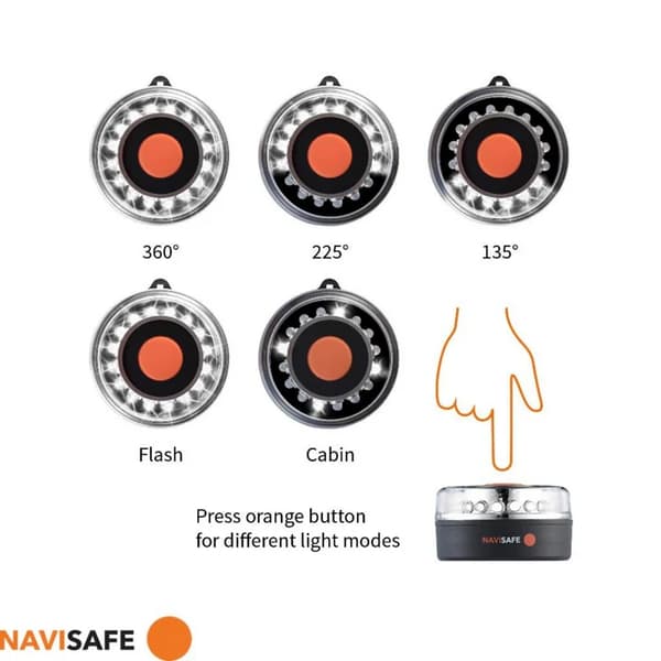 NAVISAFE NAVILIGHT 360° 2NM  NS001, lanterna kajak