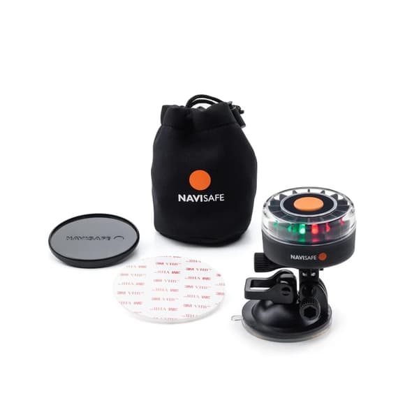 NAVISAFE NAVILIGHT TRICOLOR 2NM W/SUCTION BASE + GO PRO NA341, lanterna kajak
