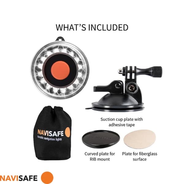 NAVISAFE NAVILIGHT 360 2NM W/SUCTION BASE + GO PRO NS041, lanterna kajak