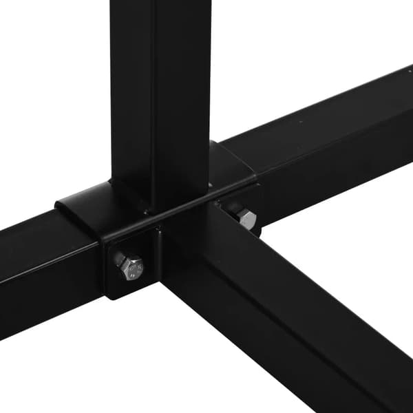 Rootz Kajakstativ - Holder 2 kajakker - Surfbrætter - Stand-up padler - Metalramme - Justerbar i bredden - Stål - Sort - 240L x 72,5W x 157H cm