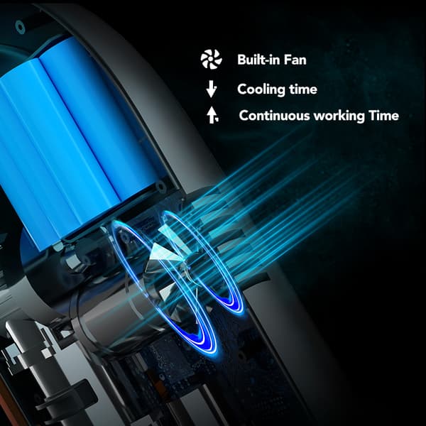 20 PSI sähköinen ilmapumppu 12000 mAh puhallettava tyhjennettävä ilmapumppu DC12V automaattisella LED-valolla ulkokäyttöön melottavalle venekajakille