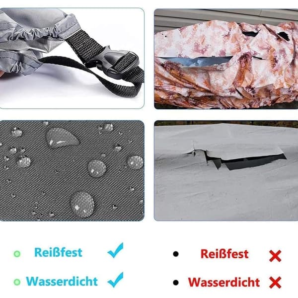 Tjockt 420D vattentätt skydd för kajak/kano/SUP, damm- och UV-skydd, universellt båtöverdrag för utomhusbruk