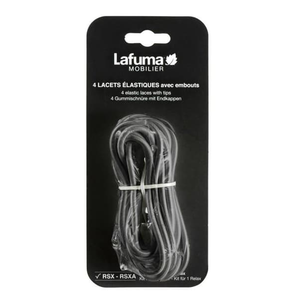 Lafuma mobilier - LFM50659406 - Lafuma Set med 4 Universella Elastiska Snören, Orage, One Size