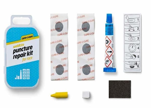 Weldtite - WLD-1006 - Set med lappar för rör Cure-c-cure Puncture Race 12x6 st. ()