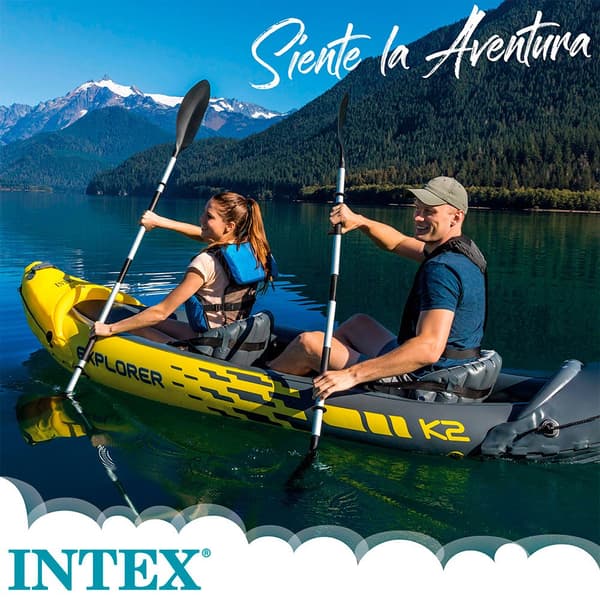 Intex Kajak Explorer K2 Gul 312 x 91 x 51 cm