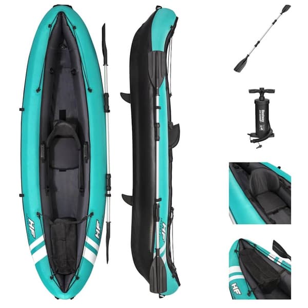 Bestway Hydro-Force Ventura kajak 280x86 cm Svart, Turkos