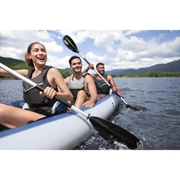 Uppblåsbart kajak - BESTWAY - 65132 - Rapide X3 Hydro-Force™ - 381 x 100 cm, 3 platser, 250 kg max, 2 paddlar, pump