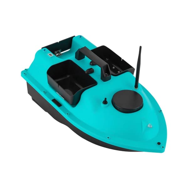 Trådløs Fiskebait Båd, Batteridrevet, 52W Motor, 2 kg Lastkapacitet,Blå