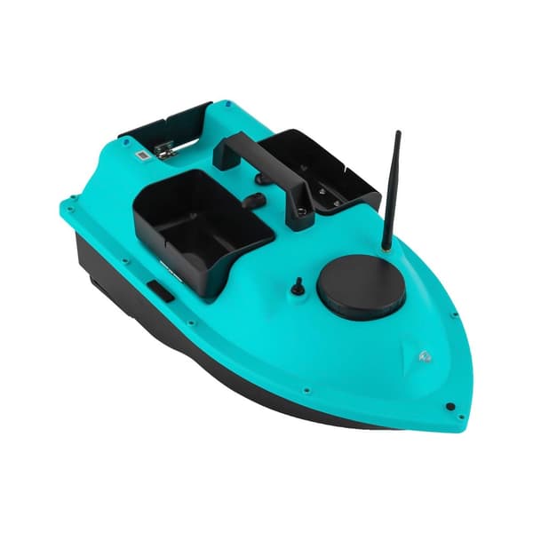 Trådløs Fiskebait Båd, Batteridrevet, 52W Motor, 2 kg Lastkapacitet,Blå