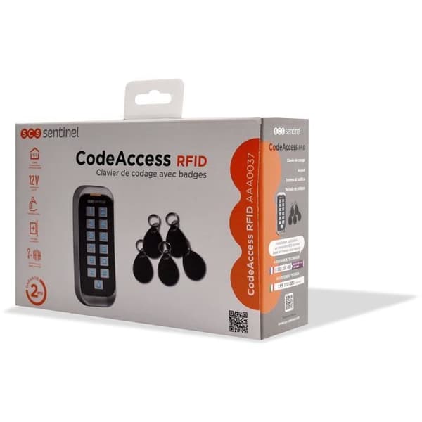 SCS kodningstangentbord med 12V-märken - CodeAccess RFID