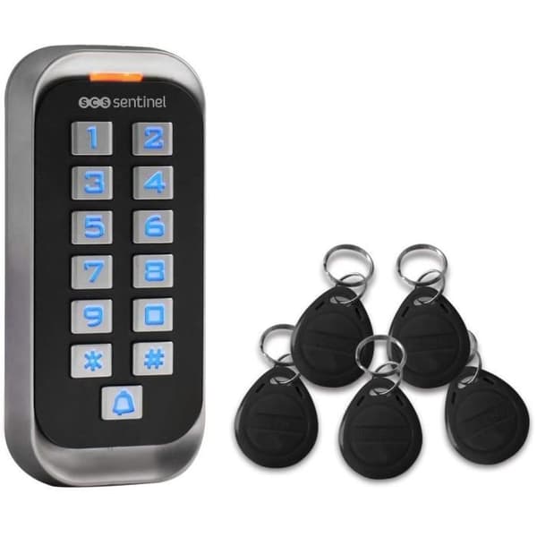 SCS kodningstangentbord med 12V-märken - CodeAccess RFID