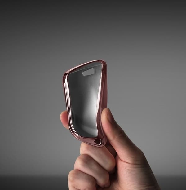 Dux Ducis Car Key Silicone Case For Volkswagen Golf Rose Gold