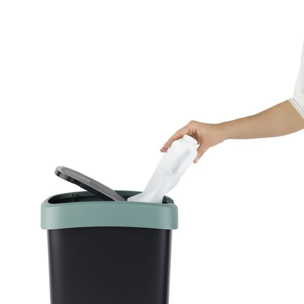 Rotho Twist Avfallskärl 10L Mistel Grön/Antracit
