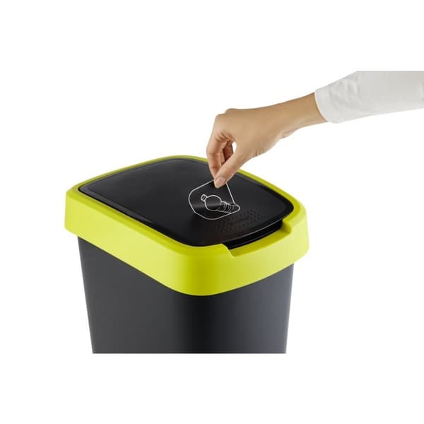 Rotho Twist Avfallskärl 10L Lime/Antracit