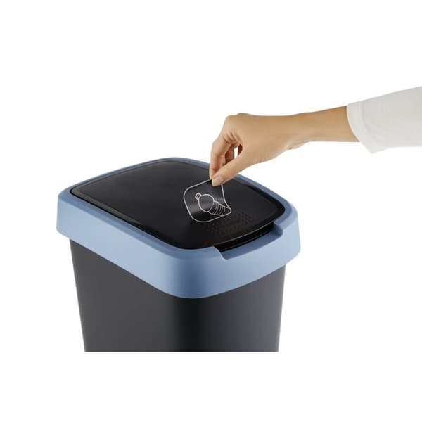 Rotho Twist Affaldsbeholder 10L Horizon Blå/Antracit