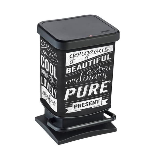 Rotho Paso Pedal Bin Hipster 20L Sort