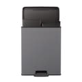 Miniatyrbild 1 av 3: Curver Decobin Duo Avfallskärl 26+26L Cool Grey
