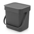 Miniatyrbillede 1 af 4: Brabantia Sort &amp; Go Affaldsbeholder 3L Grå