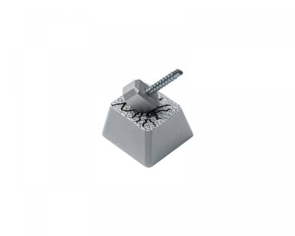Hammer Aluminum Alloy Artisan Keycap - Sølv